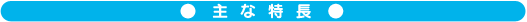 主な特長